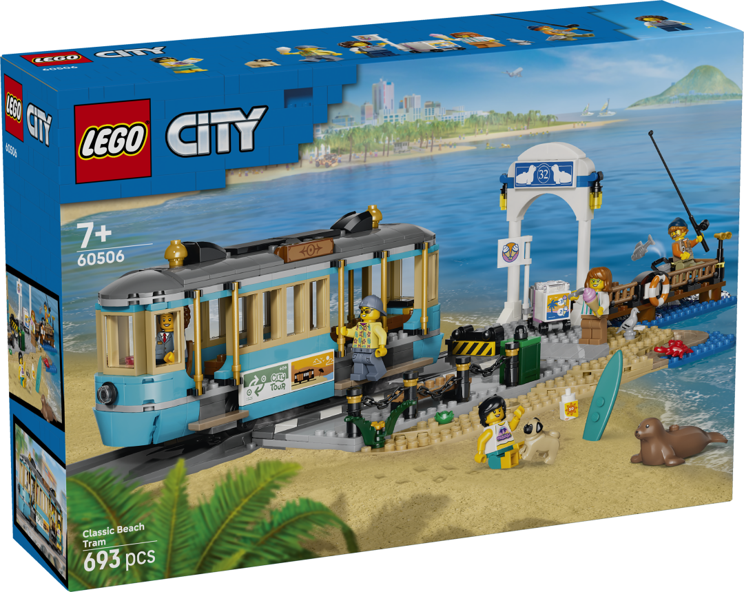 LEGO City Classic Beach Streetcar Building Set - 60506