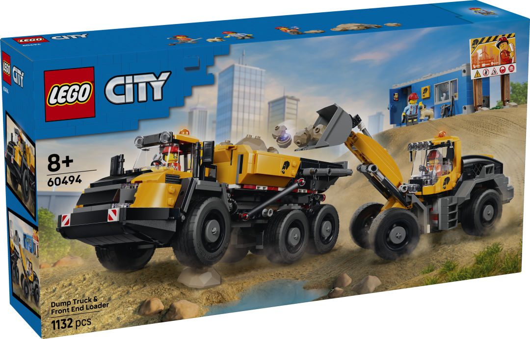 LEGO City Dump Truck & Front End Loader Building Set - 60494
