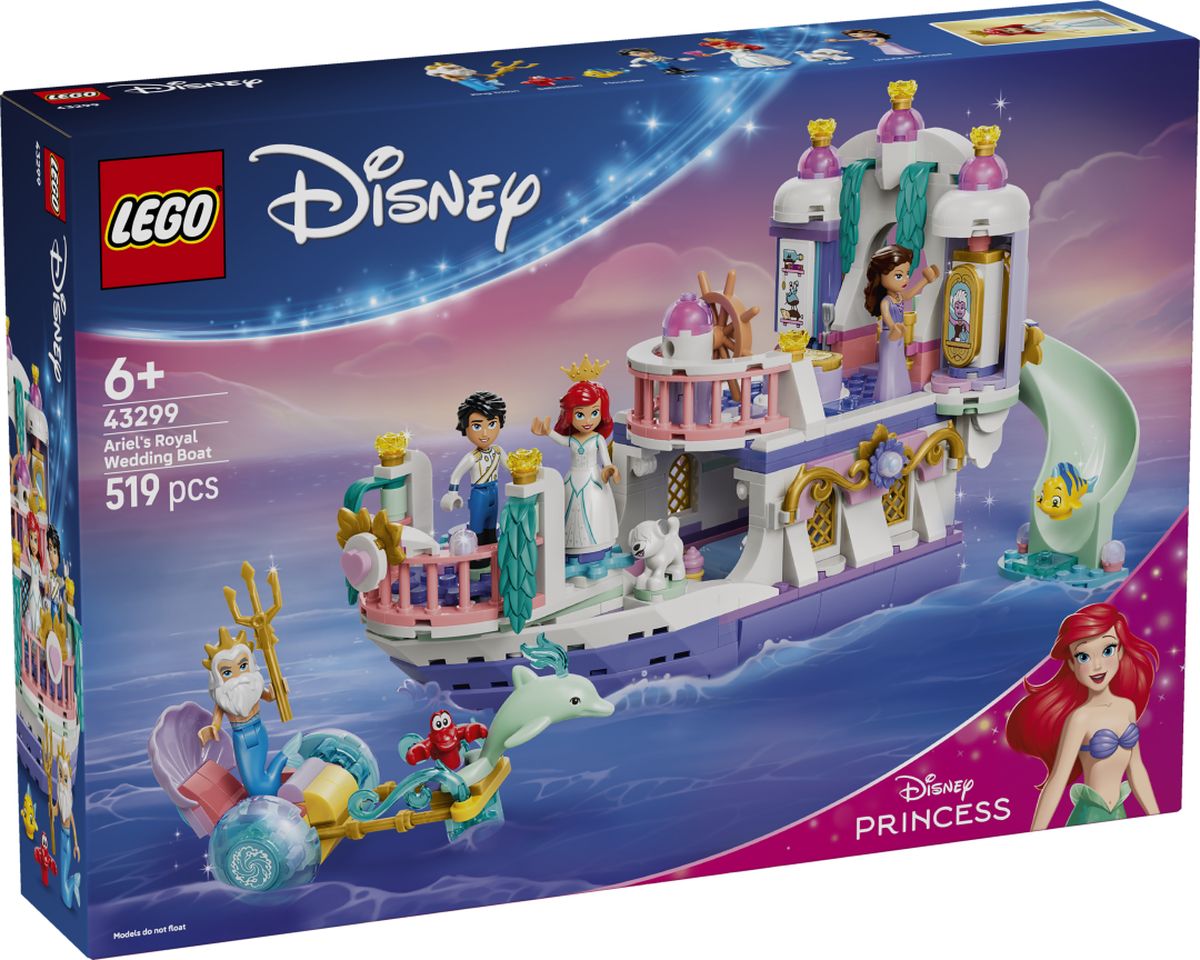 LEGO Disney Ariel's Royal Wedding Boat Building Set - 43299