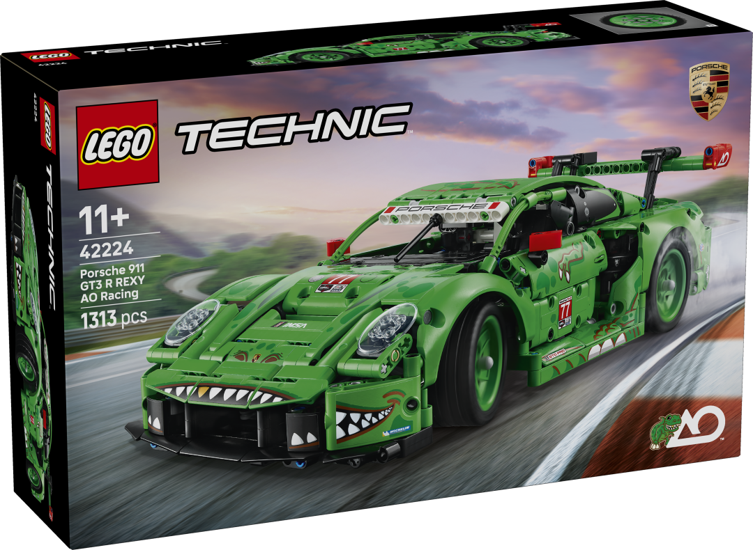 LEGO Technic Porsche 911 GT3 R REXY AO Racing Car Building Set - 42224