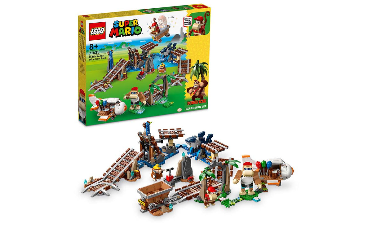 LEGO Super Mario Diddy Kong's Mine Cart Ride Expansion Set - 71425