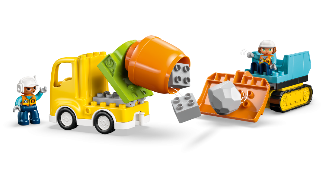 LEGO DUPLO 3-in-1 Construction Site and Vehicles Building Set - 10476