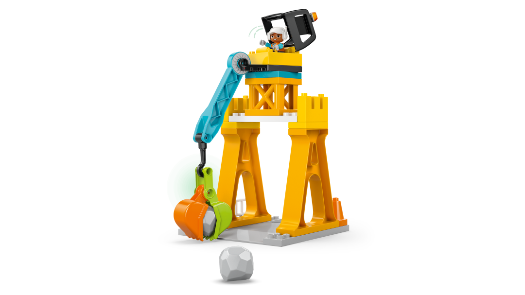 LEGO DUPLO 3-in-1 Construction Site and Vehicles Building Set - 10476