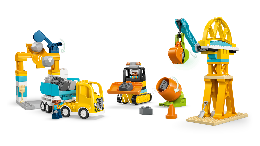LEGO DUPLO 3-in-1 Construction Site and Vehicles Building Set - 10476