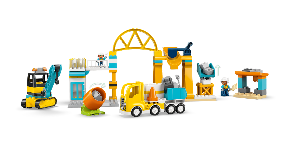 LEGO DUPLO 3-in-1 Construction Site and Vehicles Building Set - 10476