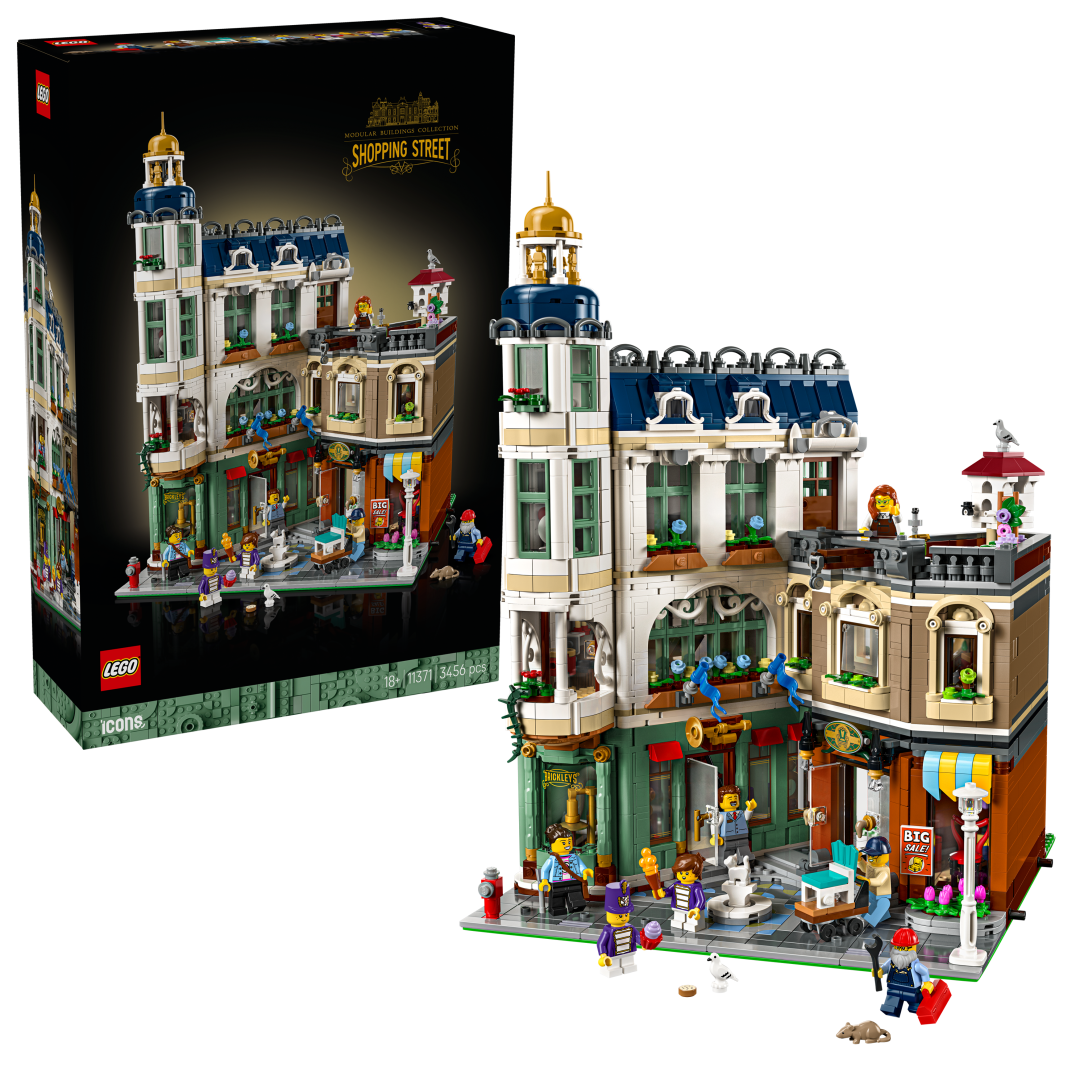 LEGO Icons Shopping Street Building Set - 11371