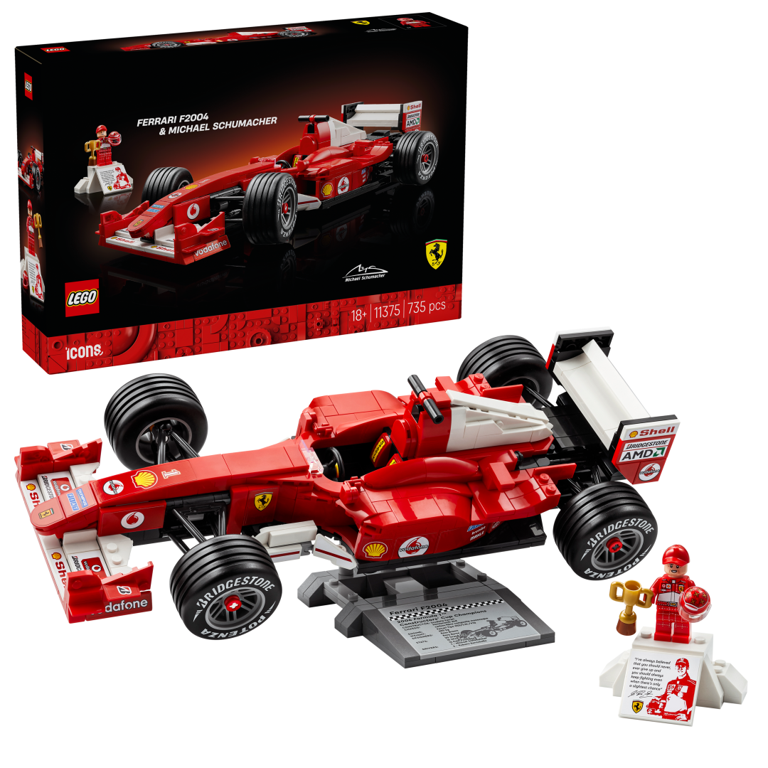 LEGO Icons Ferrari F2004 & Michael Schumacher Building Set - 11375