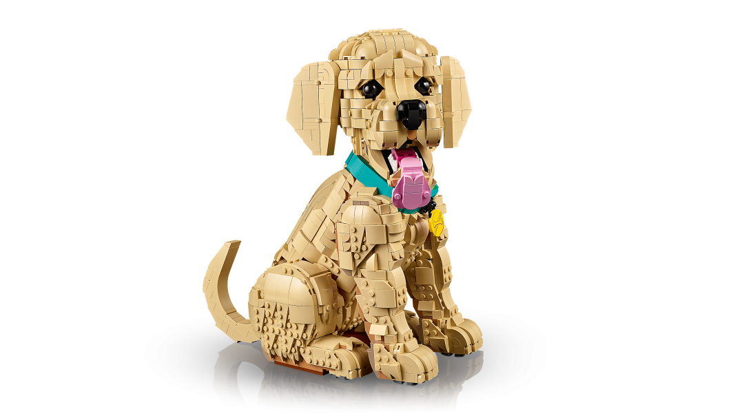 LEGO Icons Golden Retriever Puppy Building Set - 11384