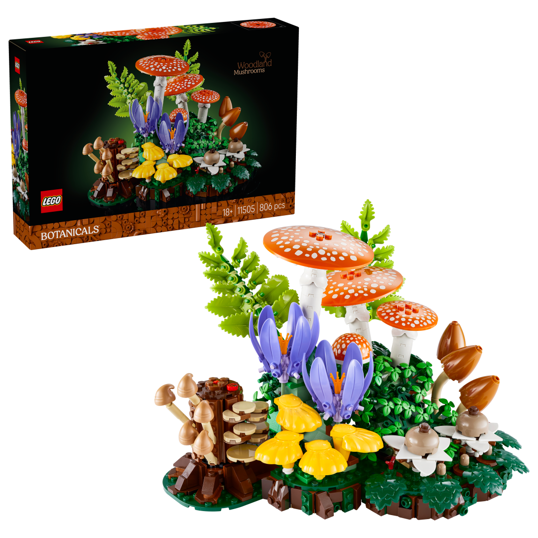 LEGO Botanicals Woodland Mushrooms Building Set - 11505