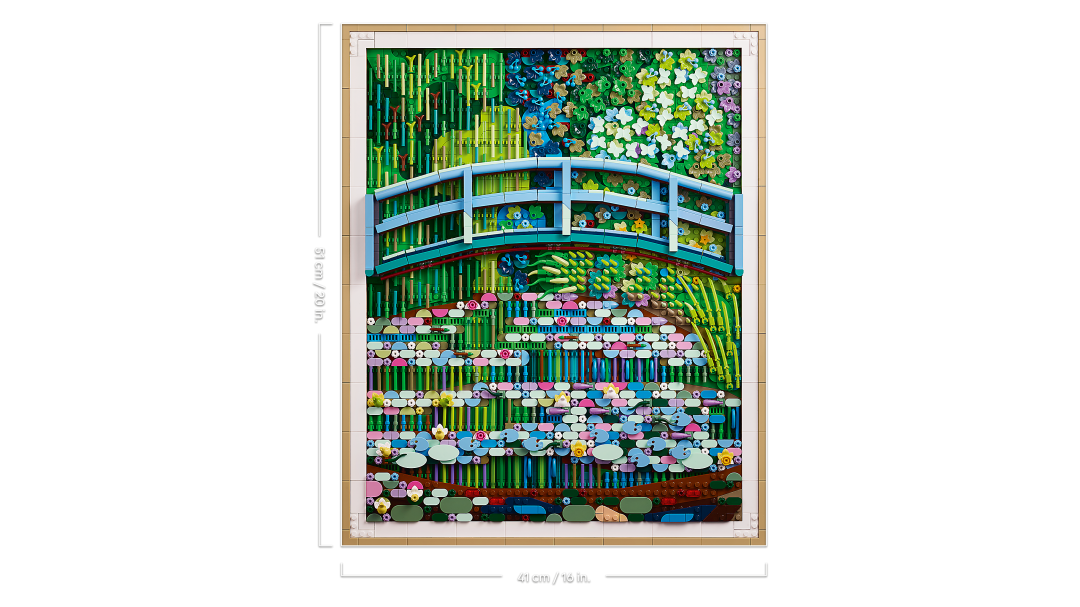 LEGO Art Claude Monet – Bridge over a Pond of Water Lilies Building Set - 31220