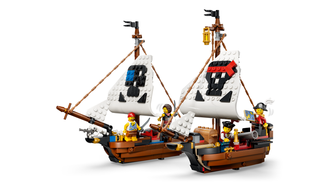 LEGO Creator 3-in-1 Iconic Pirate Ship Building Set - 31387