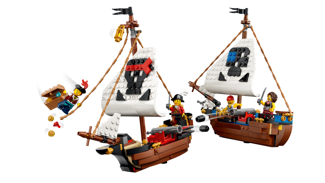 LEGO Creator 3-in-1 Iconic Pirate Ship Building Set - 31387