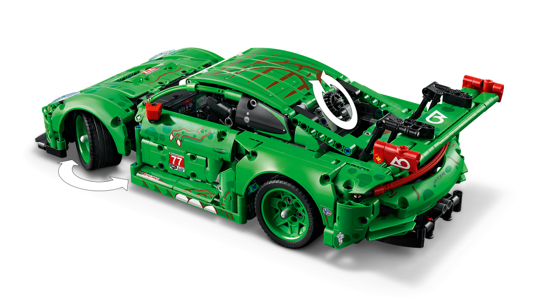 LEGO Technic Porsche 911 GT3 R REXY AO Racing Car Building Set - 42224