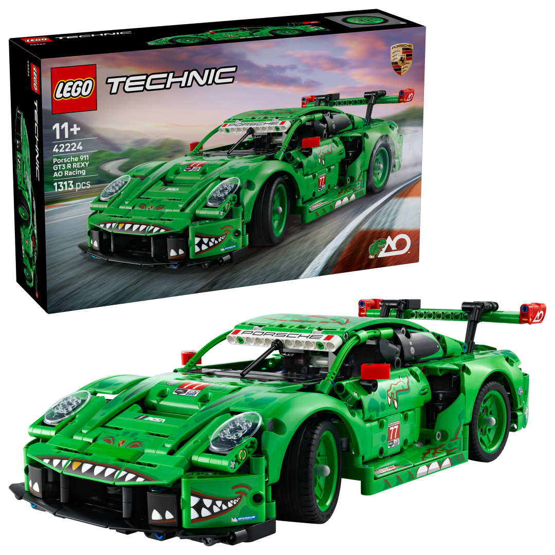 LEGO Technic Porsche 911 GT3 R REXY AO Racing Car Building Set - 42224