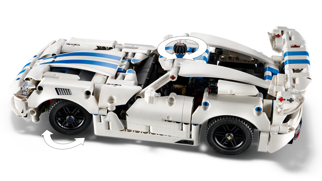 LEGO Technic Dodge Viper GTS-R Sports Car Building Set - 42234
