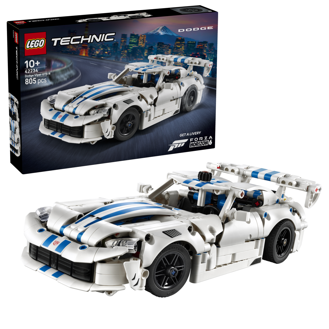 LEGO Technic Dodge Viper GTS-R Sports Car Building Set - 42234
