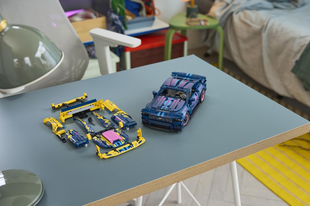LEGO Technic Custom Garage Ford Mustang GT Car Building Set - 42236