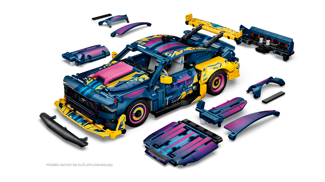 LEGO Technic Custom Garage Ford Mustang GT Car Building Set - 42236