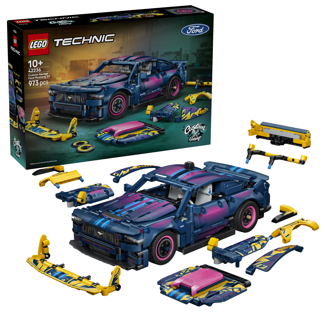 LEGO Technic Custom Garage Ford Mustang GT Car Building Set - 42236