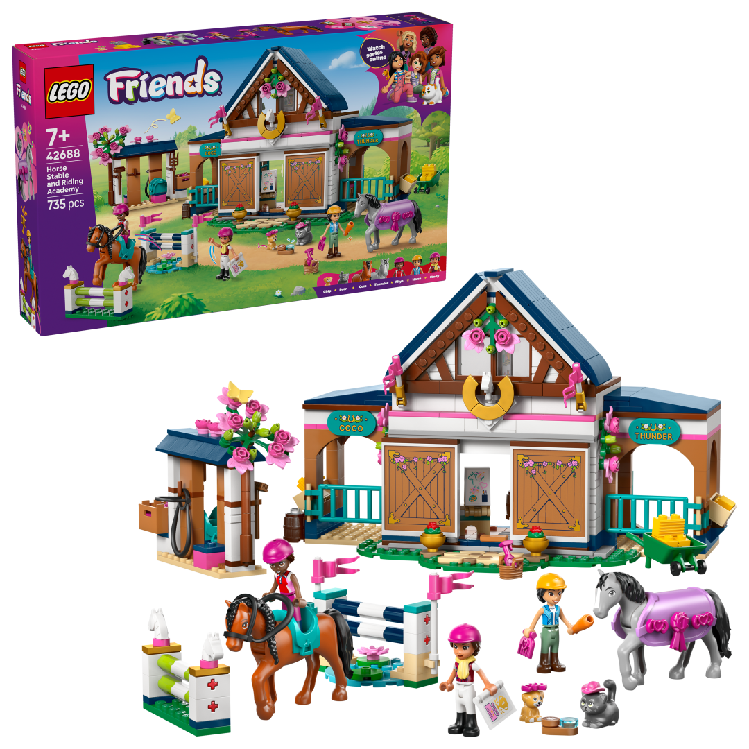 LEGO Friends Horse Stable and Riding Academy Building Set - 42688