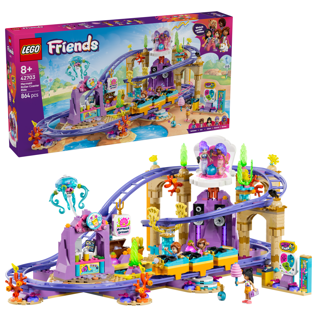 LEGO Friends Mermaid Roller Coaster Ride Building Set - 42703