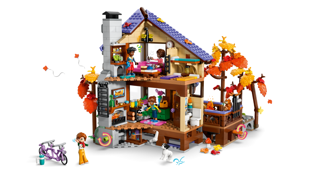 LEGO Friends Cozy Fall Forest Cabin Building Set - 42705
