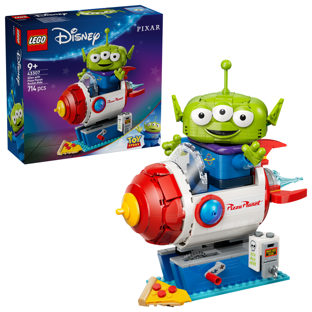 LEGO Disney Alien with Pizza Planet Rocket Ride Building Set - 43307
