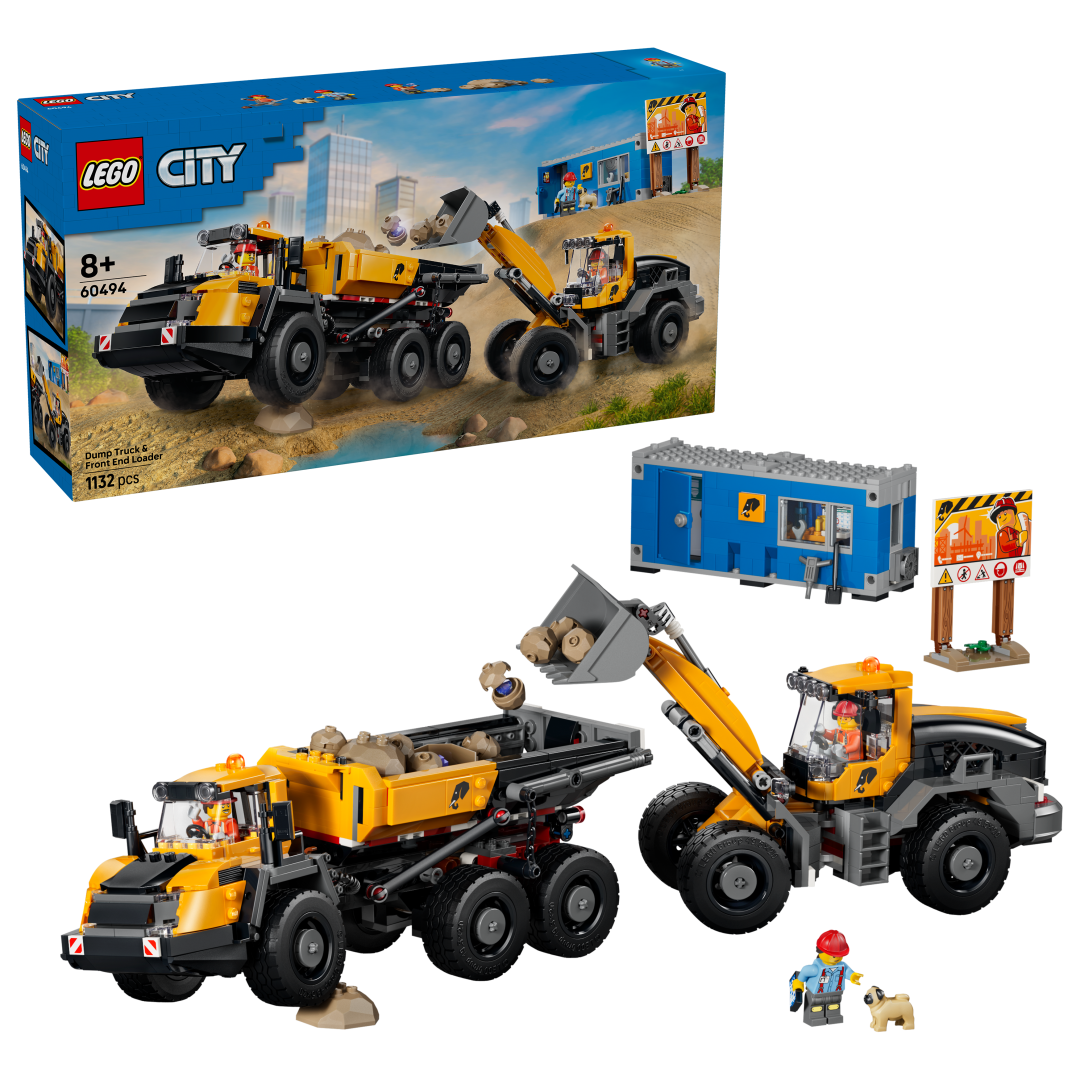 LEGO City Dump Truck & Front End Loader Building Set - 60494
