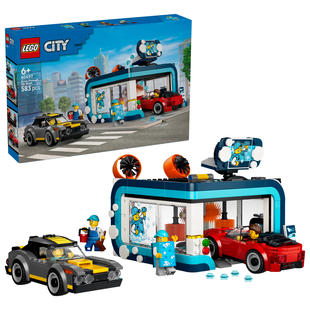 LEGO City Drive-Through Car Wash Building Set - 60497