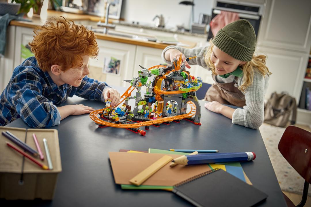 LEGO City Lava Land Roller Coaster Park Building Set - 60501
