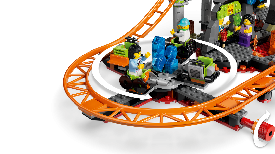 LEGO City Lava Land Roller Coaster Park Building Set - 60501