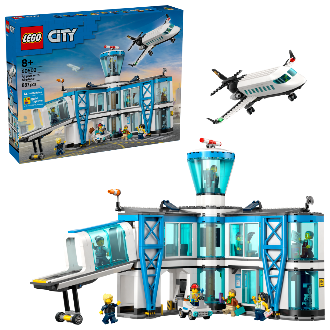LEGO City Airport with Airplane Building Set - 60502