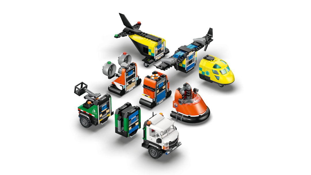 LEGO City Airplane, Service Truck & Hovercraft Remix Building Set - 60505