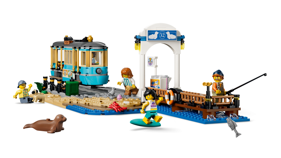 LEGO City Classic Beach Streetcar Building Set - 60506