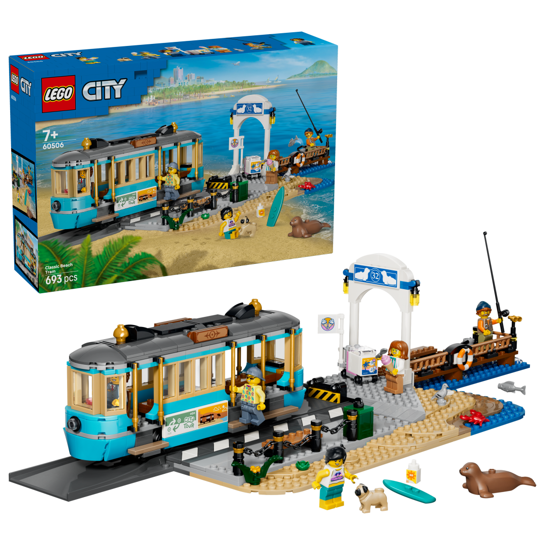 LEGO City Classic Beach Streetcar Building Set - 60506