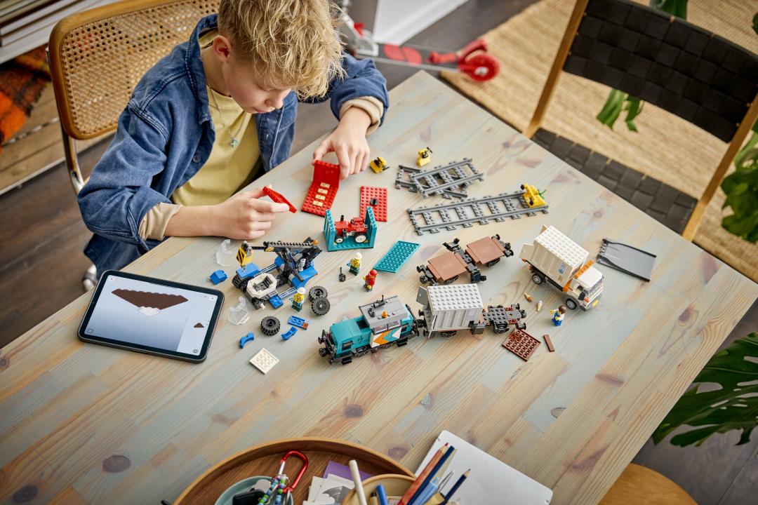 LEGO City Harbor Freight Train with Crane & Truck Building Set - 60509