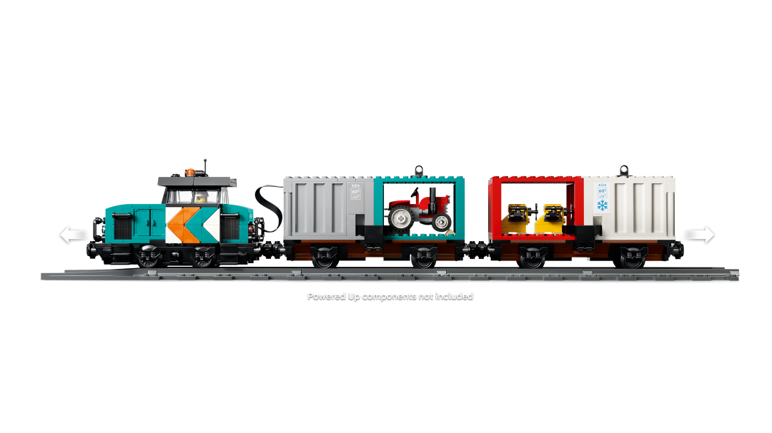 LEGO City Harbor Freight Train with Crane & Truck Building Set - 60509