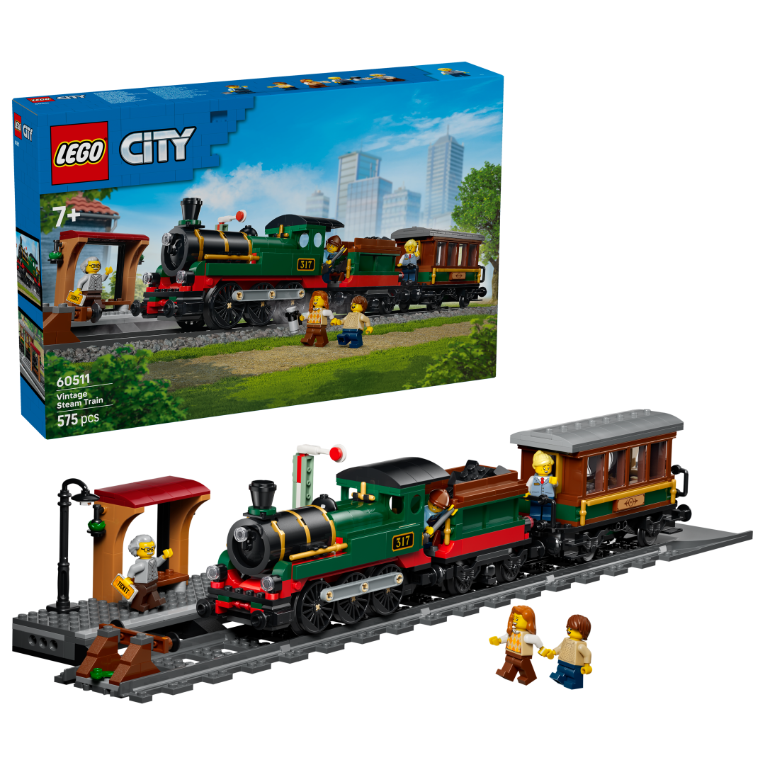 LEGO City Vintage Steam Train Building Set - 60511
