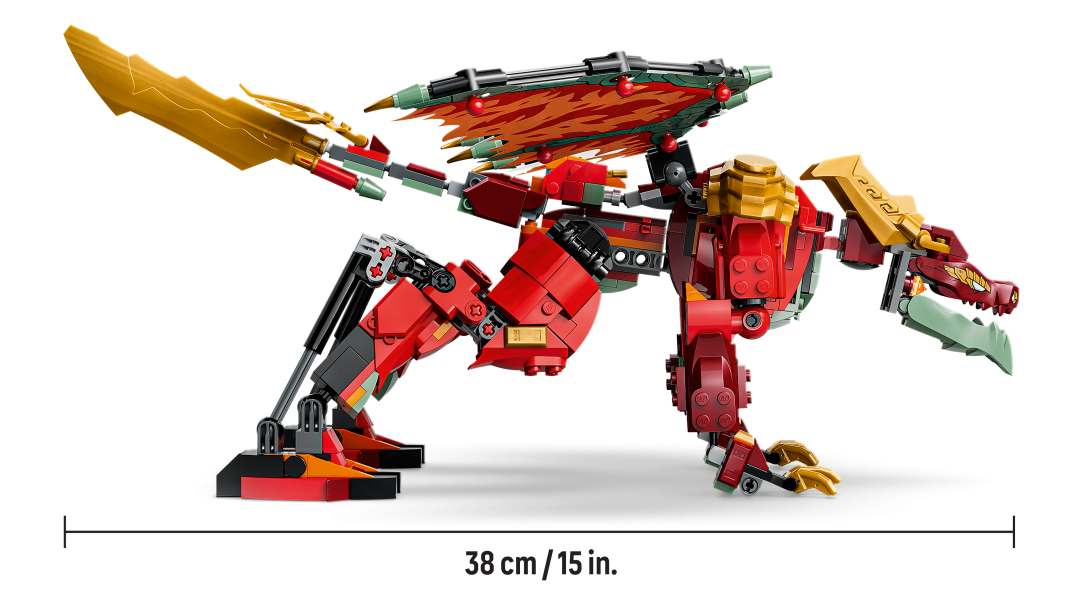LEGO NINJAGO Wyldfyre's Transforming Dragon Mech Building Set - 71868