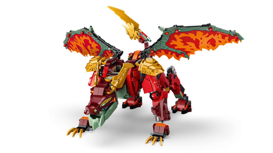 LEGO NINJAGO Wyldfyre's Transforming Dragon Mech Building Set - 71868