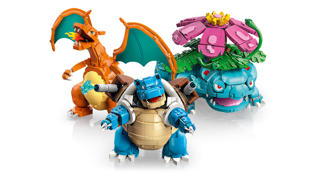 LEGO Pokémon Venusaur, Charizard and Blastoise Building Set - 72153