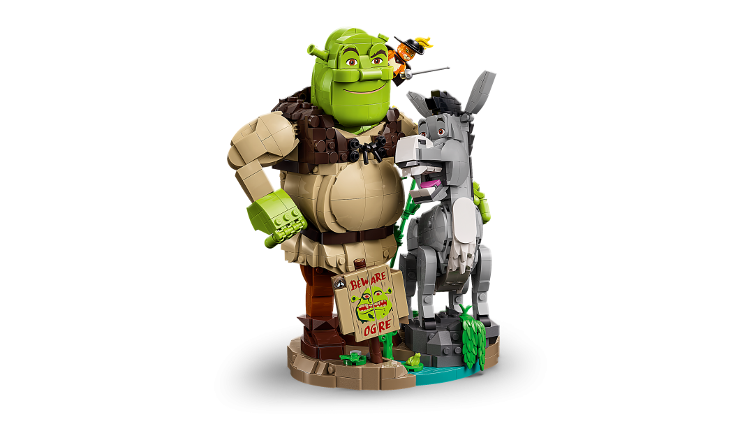 LEGO Icons Shrek, Donkey & Puss in Boots Building Set - 72423