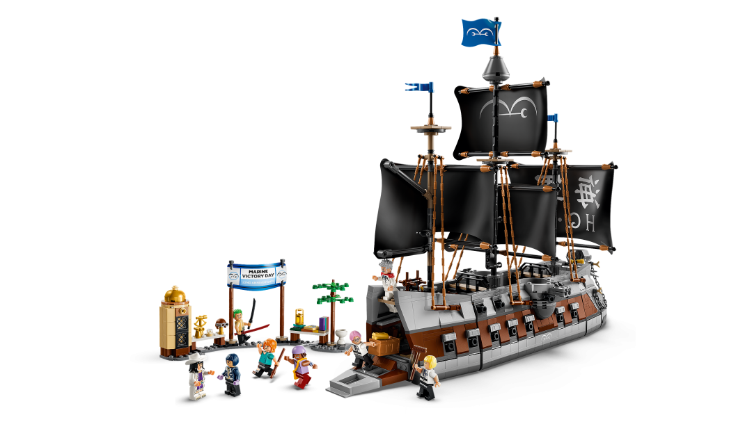 LEGO One Piece Garp's Marine Battleship Building Set - 75646