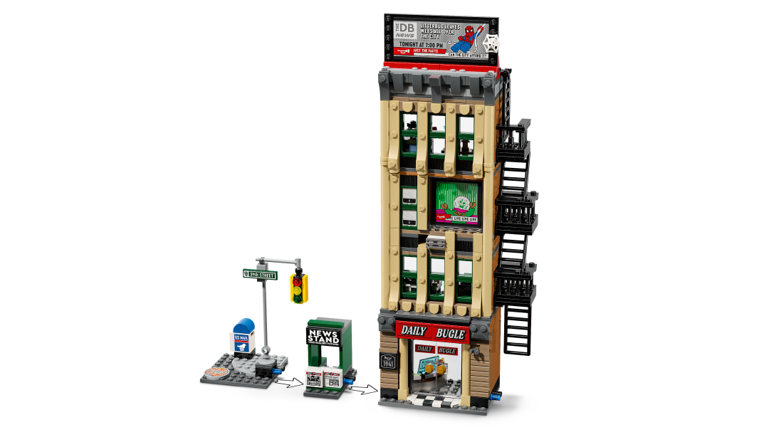 LEGO Marvel Spider-Man vs. Mysterio: The Daily Bugle Building Set - 76342