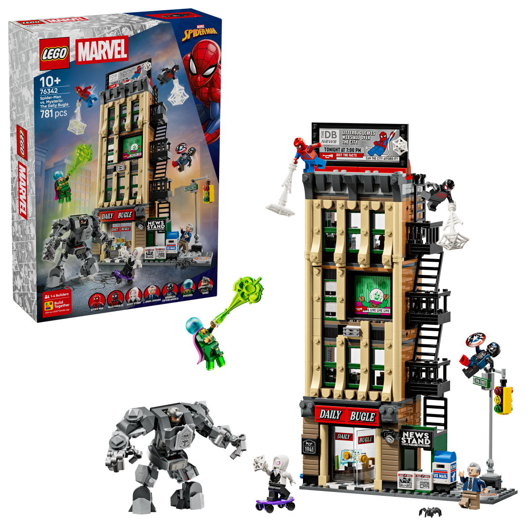 LEGO Marvel Spider-Man vs. Mysterio: The Daily Bugle Building Set - 76342