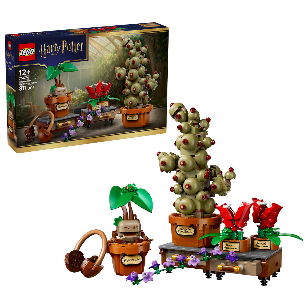 LEGO Harry Potter Hogwarts Herbology Plants Building Set - 76474