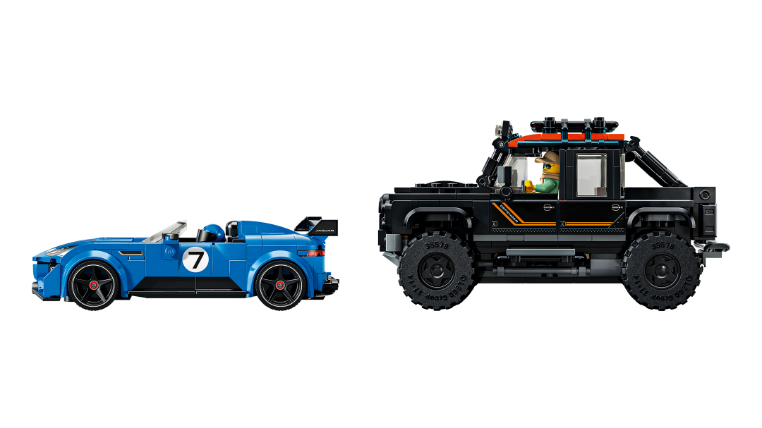 LEGO Speed Champions Jaguar Project 7 & Land Rover Defender Building Set - 77264