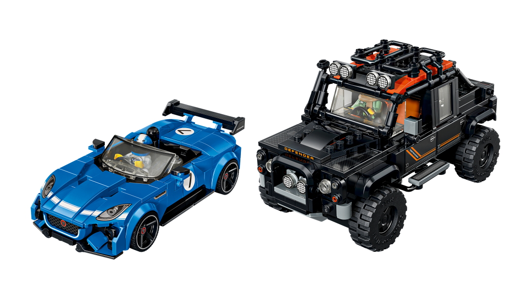 LEGO Speed Champions Jaguar Project 7 & Land Rover Defender Building Set - 77264