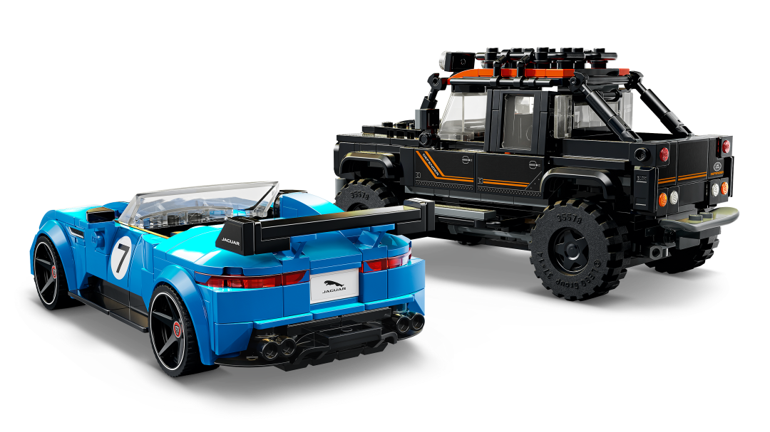 LEGO Speed Champions Jaguar Project 7 & Land Rover Defender Building Set - 77264