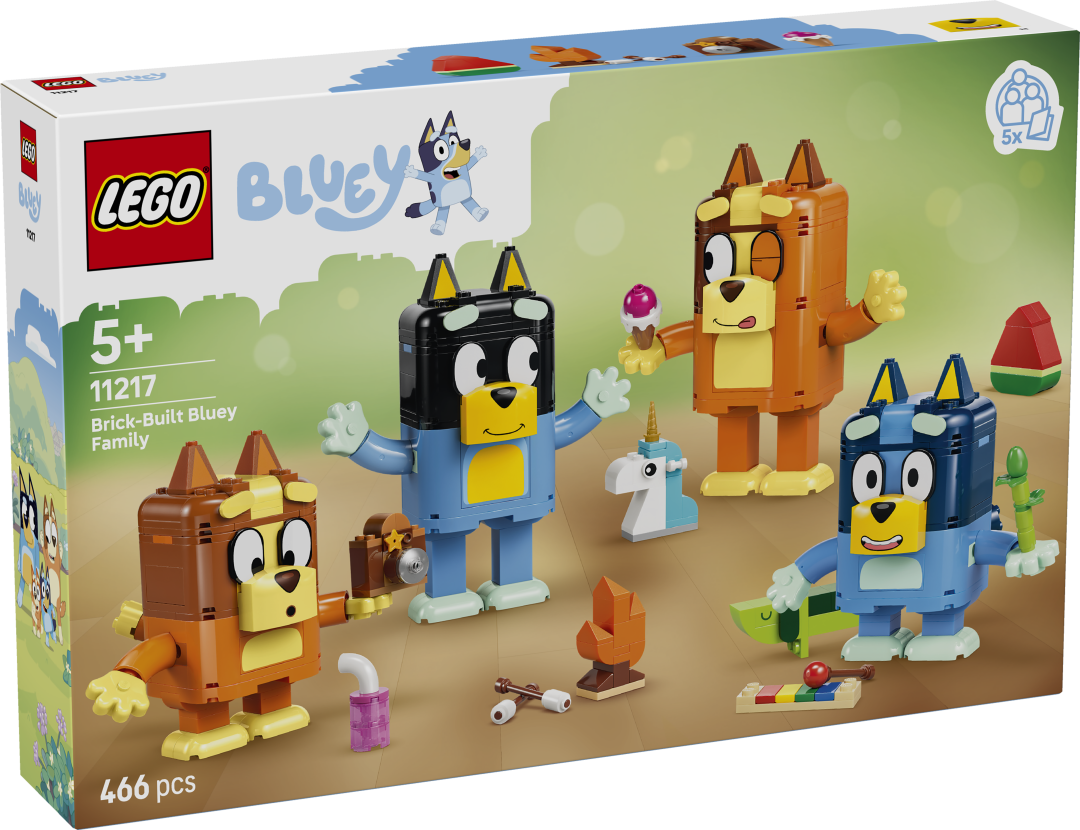 LEGO Bluey Brick-Built Bluey Family Building Set - 11217